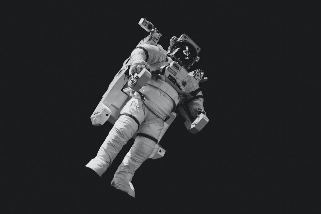 Astronaut im Weltall